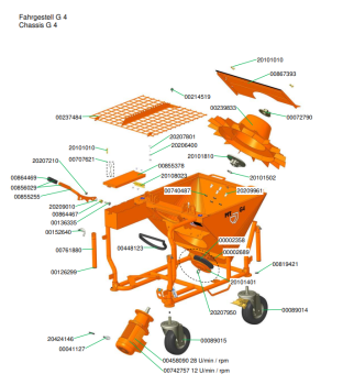 PFT G4 smart p 400 V, 3 Ph, 50 Hz gen25 mit Druckerhöhungspumpe AVP 500